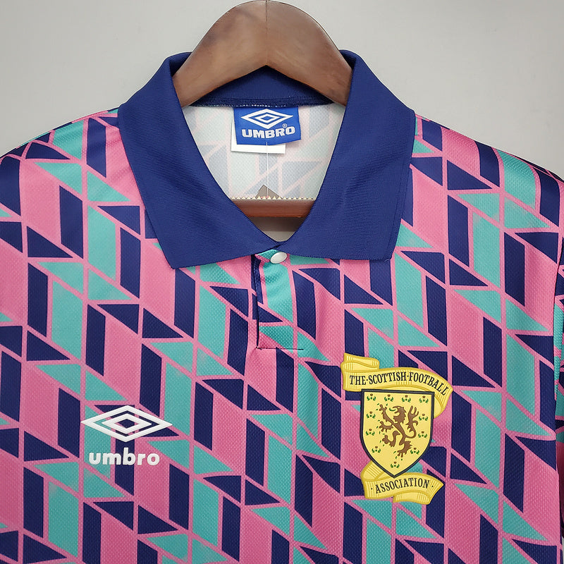 Camisa Escócia Retrô 1988/1989 Rosa -