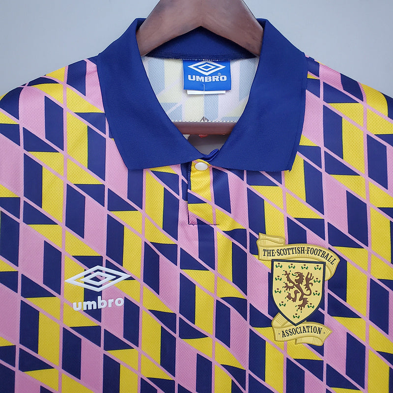 Camisa Escócia Retrô 1988/1989 Amarela -