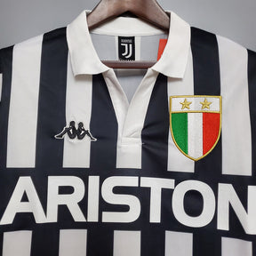 Camisa Juventus Retrô 1984/1985 - Preta e Branca