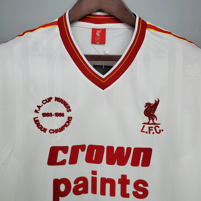 Camisa Liverpool Retrô 1985/1986 -  Branca