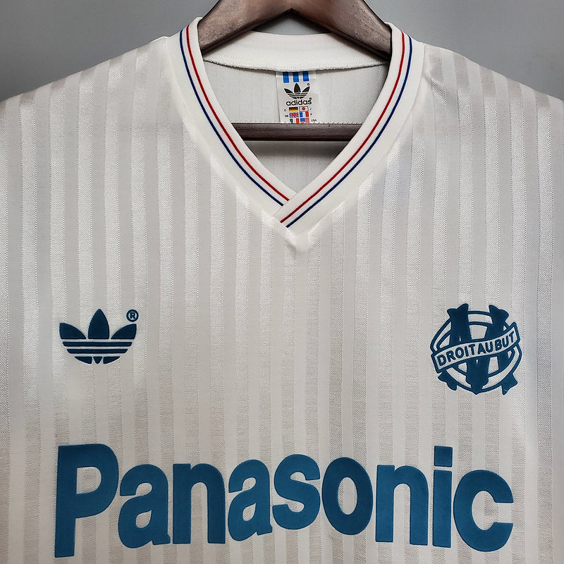 Camisa Marseille Retrô 1990 Branca -