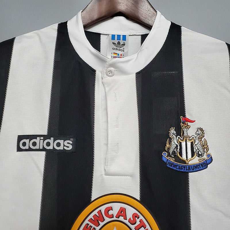 Camisa Newcastle Retrô 1995/1997 - Preta e Branca