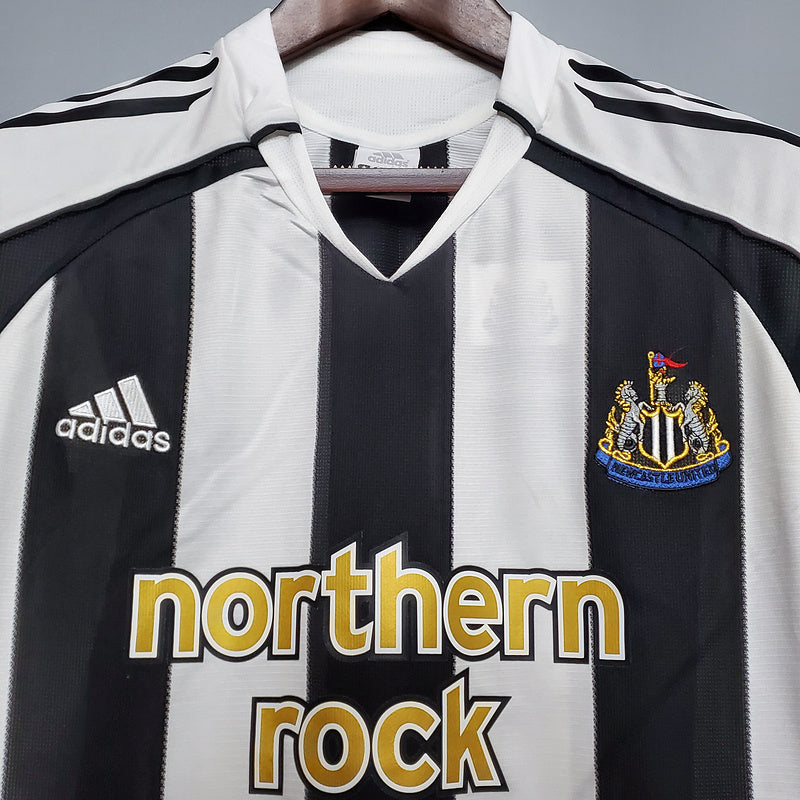 Camisa Newcastle Retrô 2005/2006 - Preta e Branca