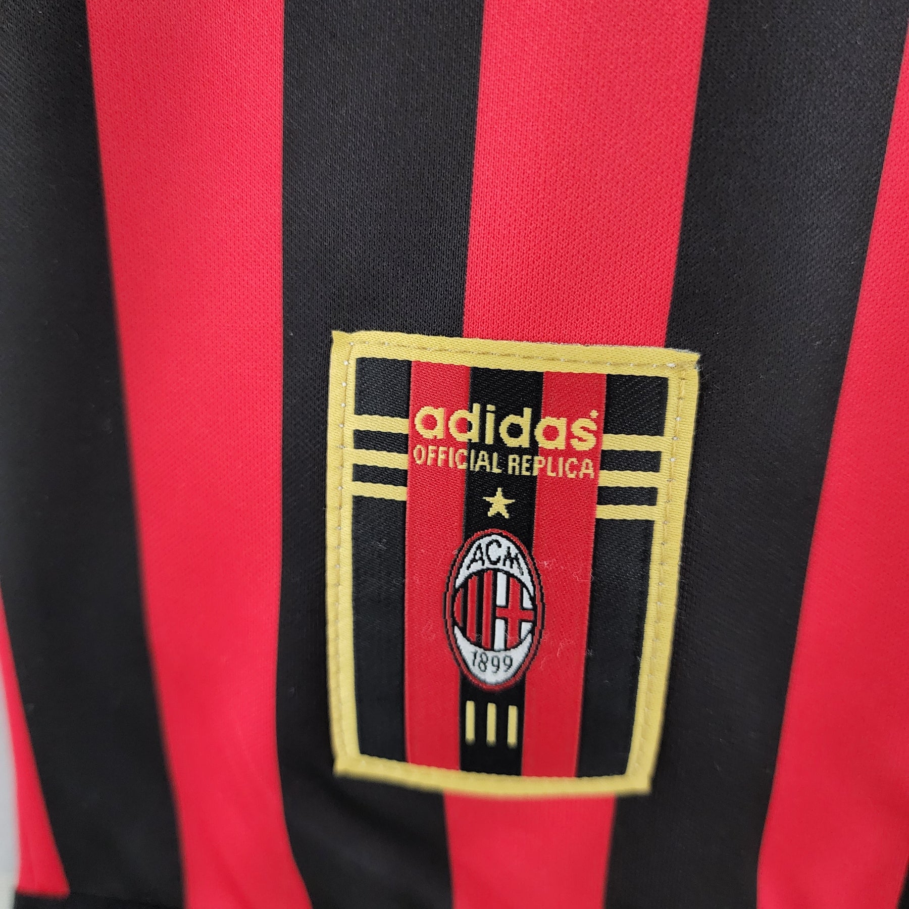 Camisa Manga Longa AC Milan 1999/2000 - Preto e Vermelho