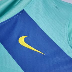 Camisa Barcelona Away 10/11 - Azul e Grená