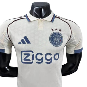 Camisa Ajax III 25/26 - Jogador Adidas Masculina - Branca e azul