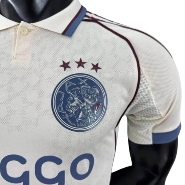 Camisa Ajax III 25/26 - Jogador Adidas Masculina - Branca e azul