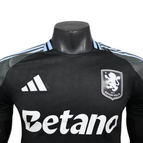 Camisa Aston Villa II 25/26 - Jogador Adidas Masculina - Preta e cinza