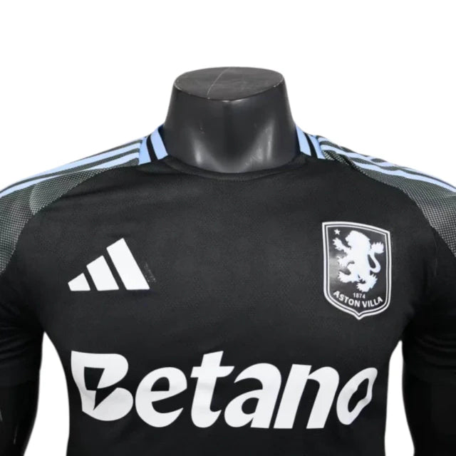 Camisa Aston Villa II 25/26 - Jogador Adidas Masculina - Preta e cinza