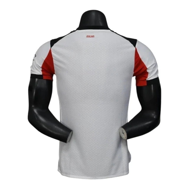 Camisa AC Milan II 25/26 - Jogador Puma Masculina - Branca com detalhes em vermelho e preto