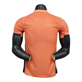 Camisa Barcelona III 25/26 - Jogador Nike Masculina - Laranja com detalhes em azul