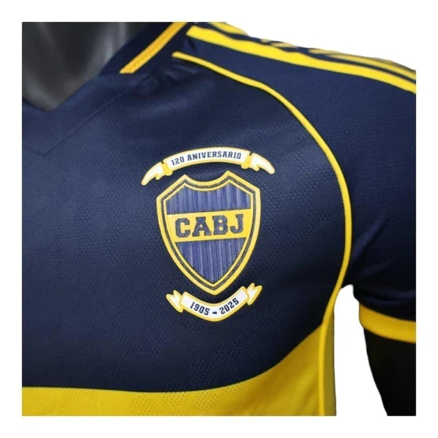 Camisa Boca Juniors I 25/26 - Jogador Adidas Masculina - Azul com detalhes em amarelo